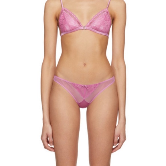 Fleur du Mal Gardenia Lace Tanga - Picture 2 of 3